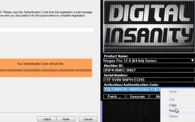 sony vegas pro 9 authentication code