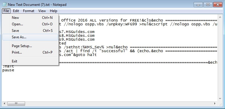 activate ms office 2016 without product key