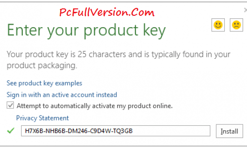 product key microsoft office 2016 free