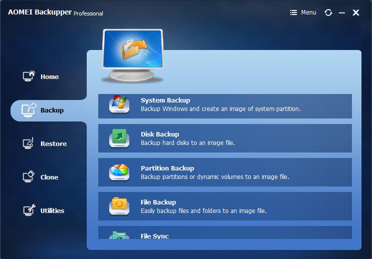 AOMEI Backupper Professional 4.6.3 Key Free 2019