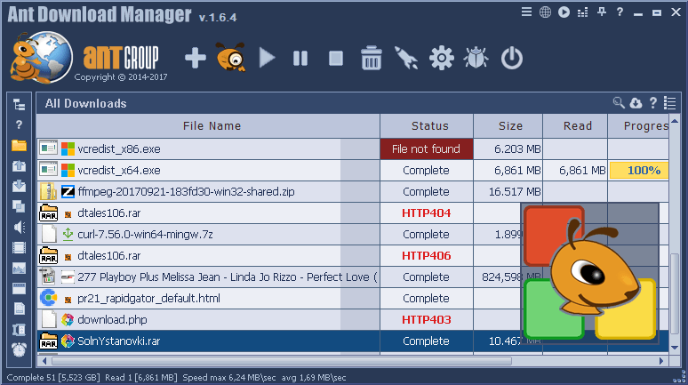 ant downloader manager