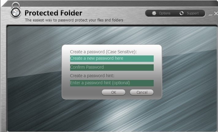 folder lock serial