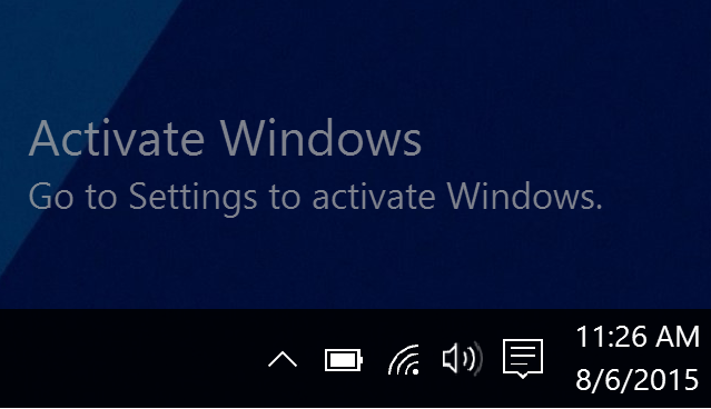 get rid of windows 10 watermark