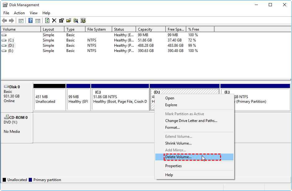 can t extend partition into unallocated space