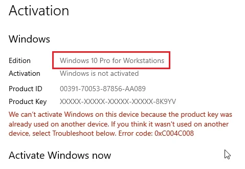 Windows 10 Pro for Workstations Licence Key - KyMakers
