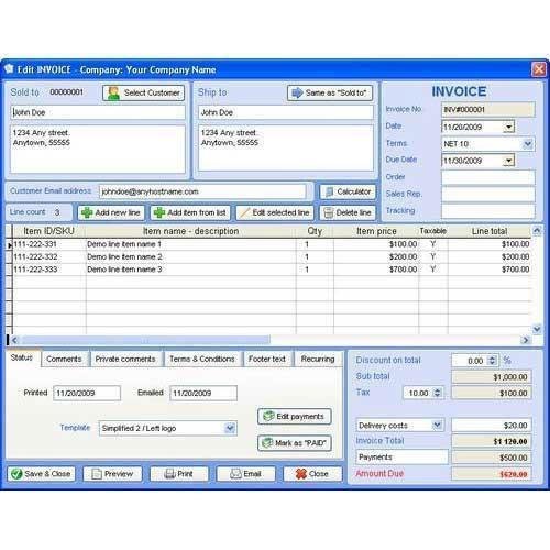 billing software free download for mac