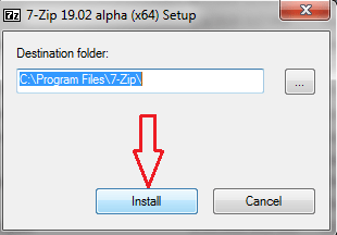 7 zip install