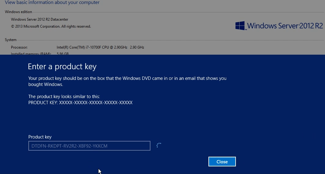 Free Windows 2012 R2 product key