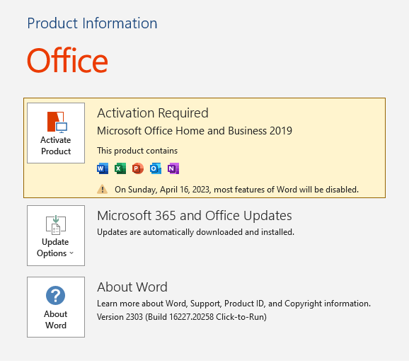 Download Microsoft Office 2019 Home and Business trial version