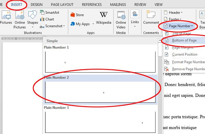 How to Add Page Numbers in Word