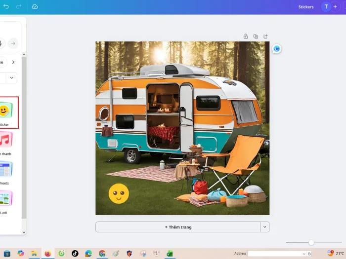 How to Add Stickers to a Photo Using Canva